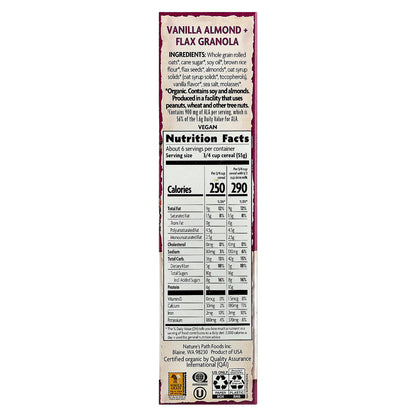 Nature's Path, Organic Vanilla Almond + Flax Granola Cereal, 11.5 oz (325 g)