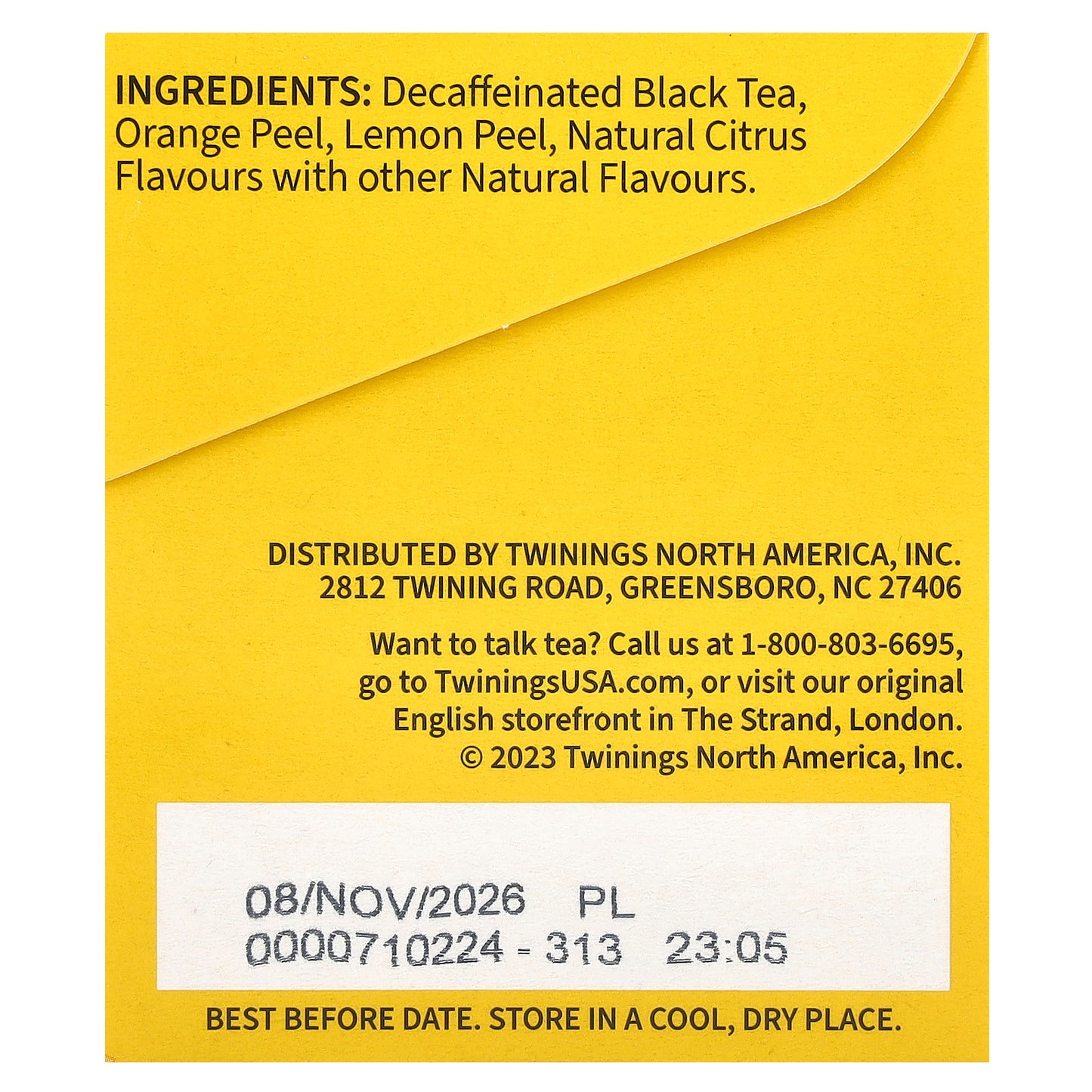 Twinings, Flavored Black Tea, Lady Grey, Decaffeinated, 20 Tea Bags, 1.41 oz (40 g)