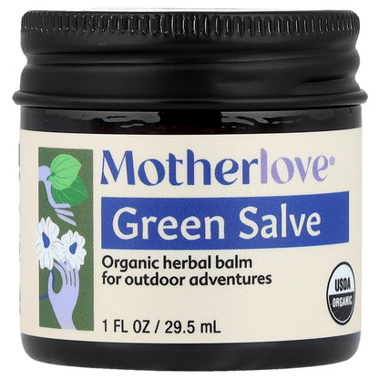 Motherlove, Green Salve, 1 fl oz (29.5 ml)