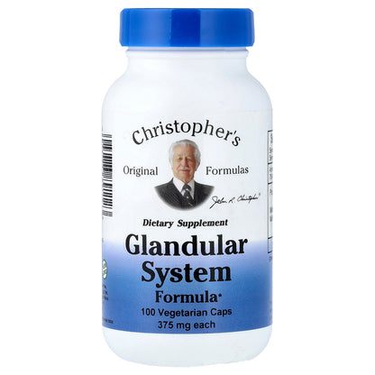 Christopher's Original Formulas, Glandular System Formula, 100 Vegetarian Caps