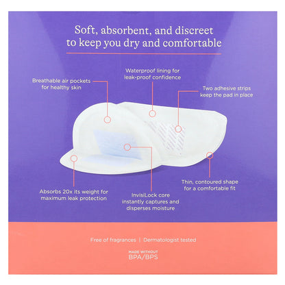 Lansinoh, Stay Dry Nursing Pads, 36 Individually Wrapped Pads