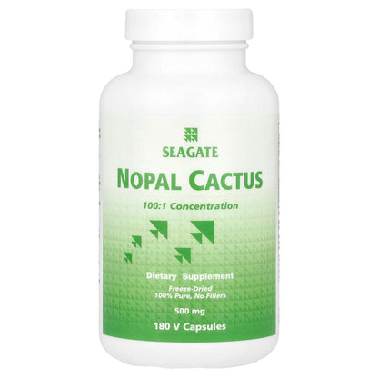 Seagate, Nopal Cactus, 500 mg, 180 V Capsules