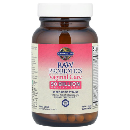 Garden of Life, RAW Probiotics, Vaginal Care, 30 Vegetarian Capsules