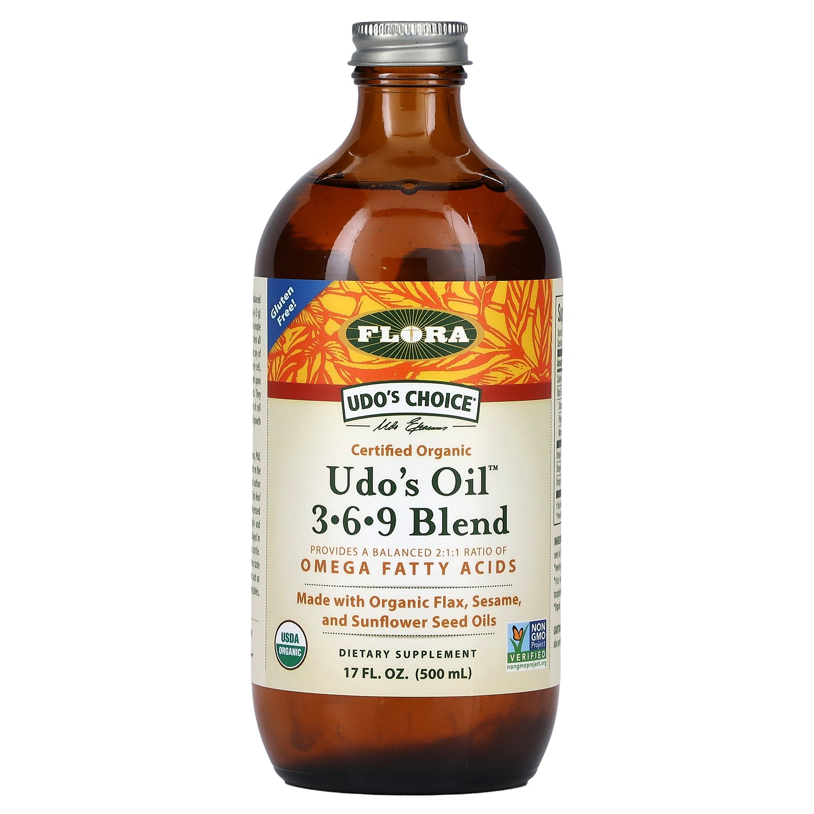 Flora,  Udo's Oil 3-6-9 Blend, 17 fl oz (500 ml)