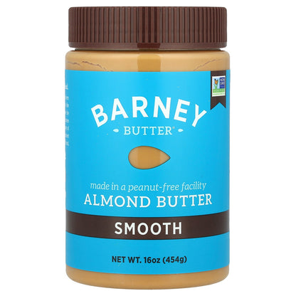 Barney Butter, Almond Butter, Smooth, 16 oz (454 g)