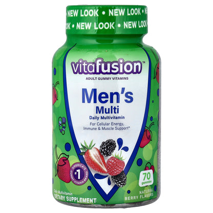 VitaFusion, Men's Multi Gummies, Natural Berry, 70 Gummies
