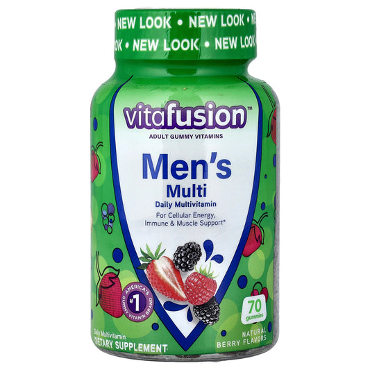 VitaFusion, Men's Multi Gummies, Natural Berry, 70 Gummies