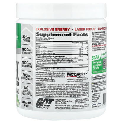 GAT, Sport, NITRAFLEX® Advanced, Pre-Workout, Green Apple, 10.1 oz (285 g)