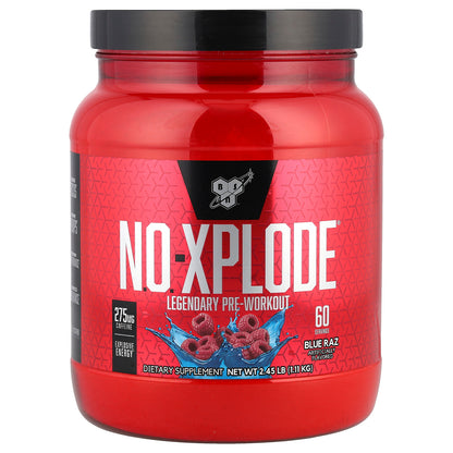 BSN, N.O.-Xplode®, Legendary Pre-Workout, Blue Raz, 2.45 lb (1.11 kg)