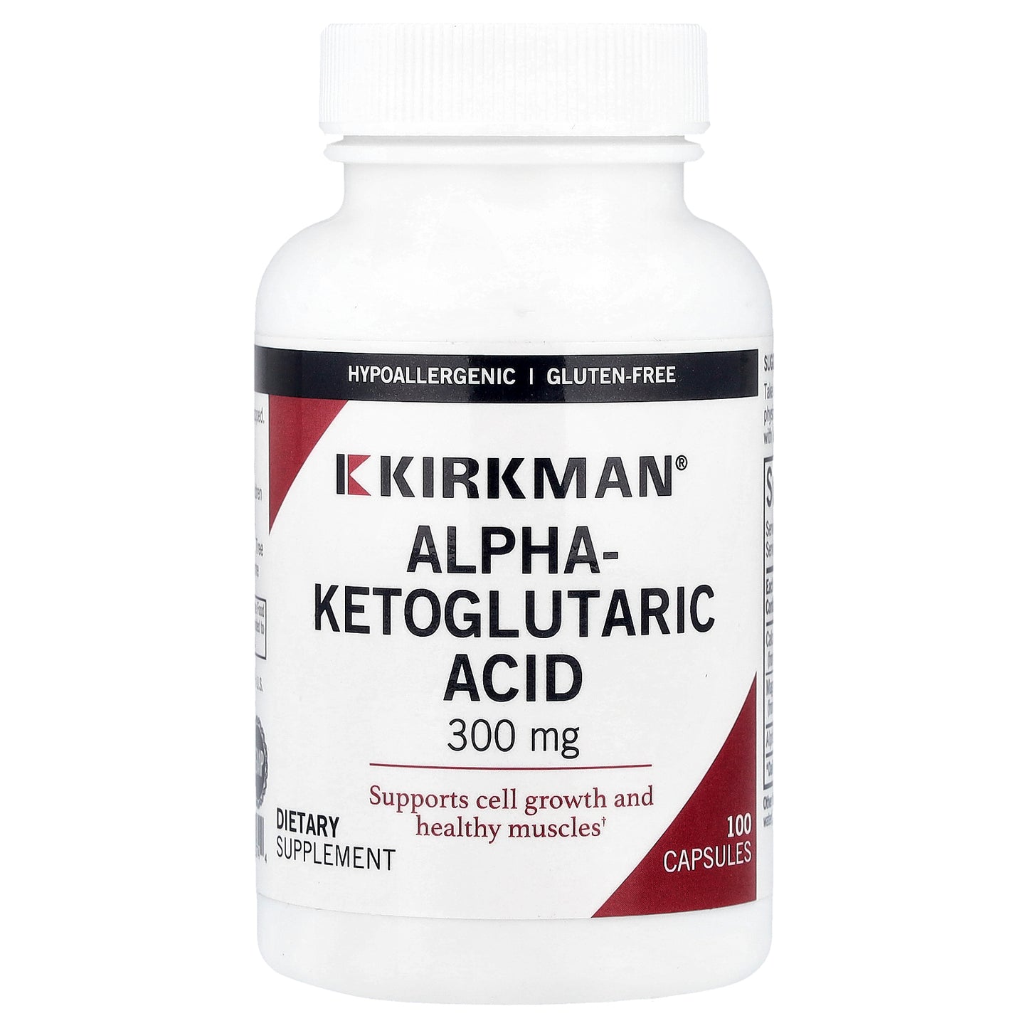 Kirkman Labs, Alpha-Ketoglutaric Acid, 100 Capsules