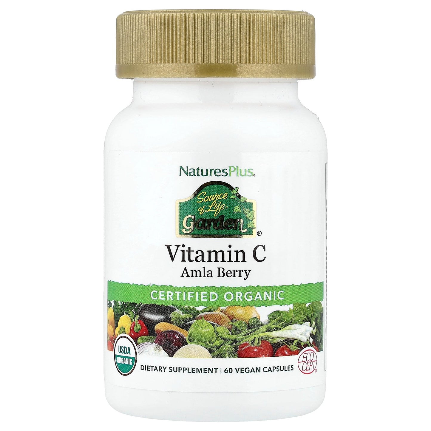 NaturesPlus, Source of Life Garden®, Vitamin C, Amla Berry, 60 Vegan Capsules