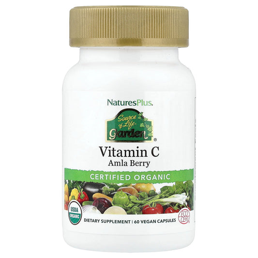 NaturesPlus, Source of Life Garden®, Vitamin C, Amla Berry, 60 Vegan Capsules