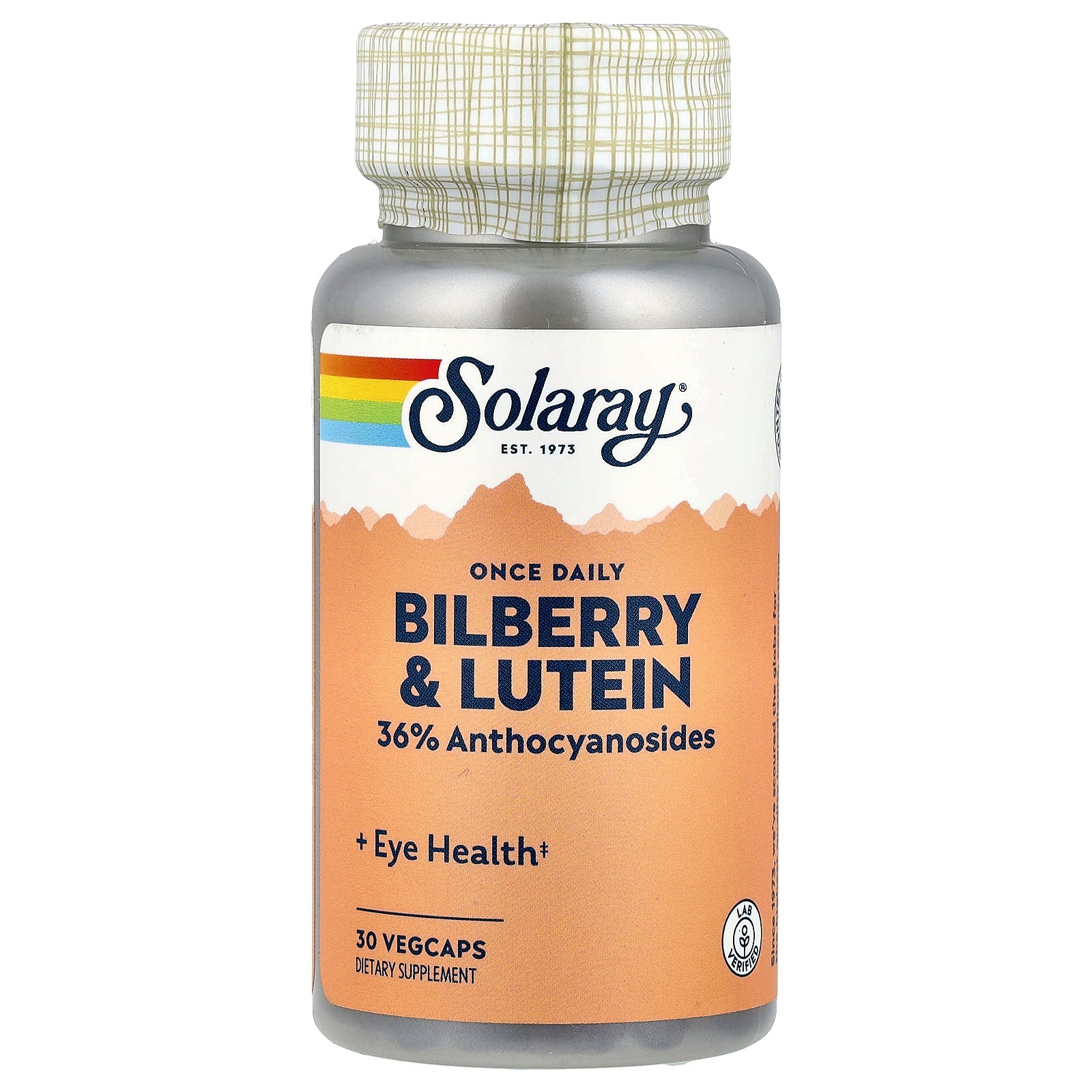 Solaray,  Once Daily Bilberry & Lutein, 30 VegCaps