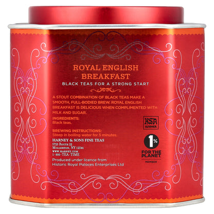 Harney & Sons, Royal English Breakfast, Black Teas, 30 Sachets, 2.67 oz (75 g)