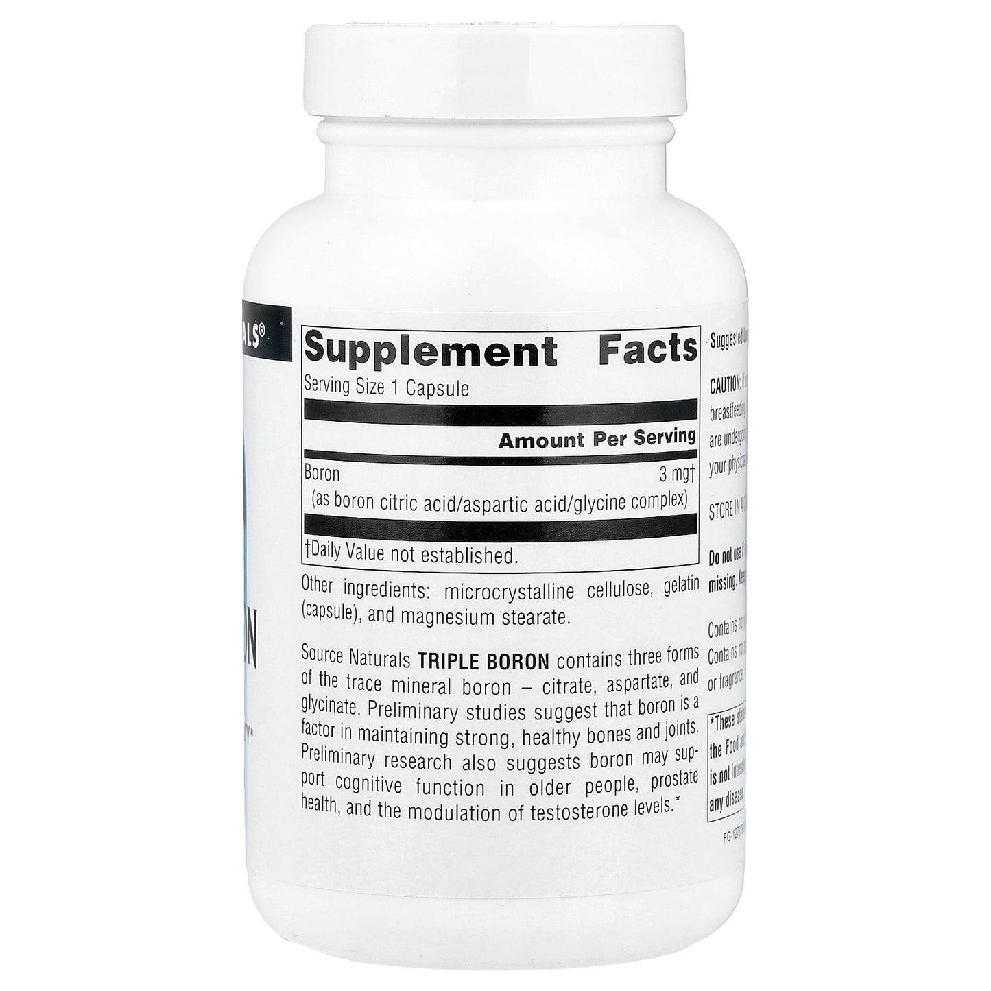 Source Naturals, Triple Boron, 3 mg, 200 Capsules