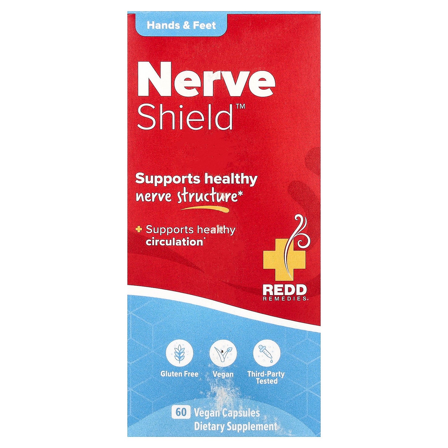 Redd Remedies, Nerve Shield™, Hands & Feet, 60 Vegan Capsules