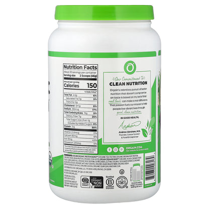 Orgain, Organic Protein™ Powder, Creamy Chocolate Fudge, 2.03 lb (920 g)