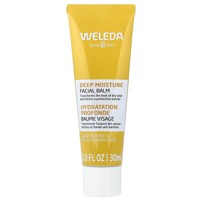 Weleda, Deep Moisture Facial Balm, Sweet Almond Oil and Beeswax , 1 fl oz (30 ml)