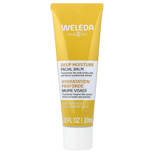 Weleda, Deep Moisture Facial Balm, Sweet Almond Oil and Beeswax , 1 fl oz (30 ml)