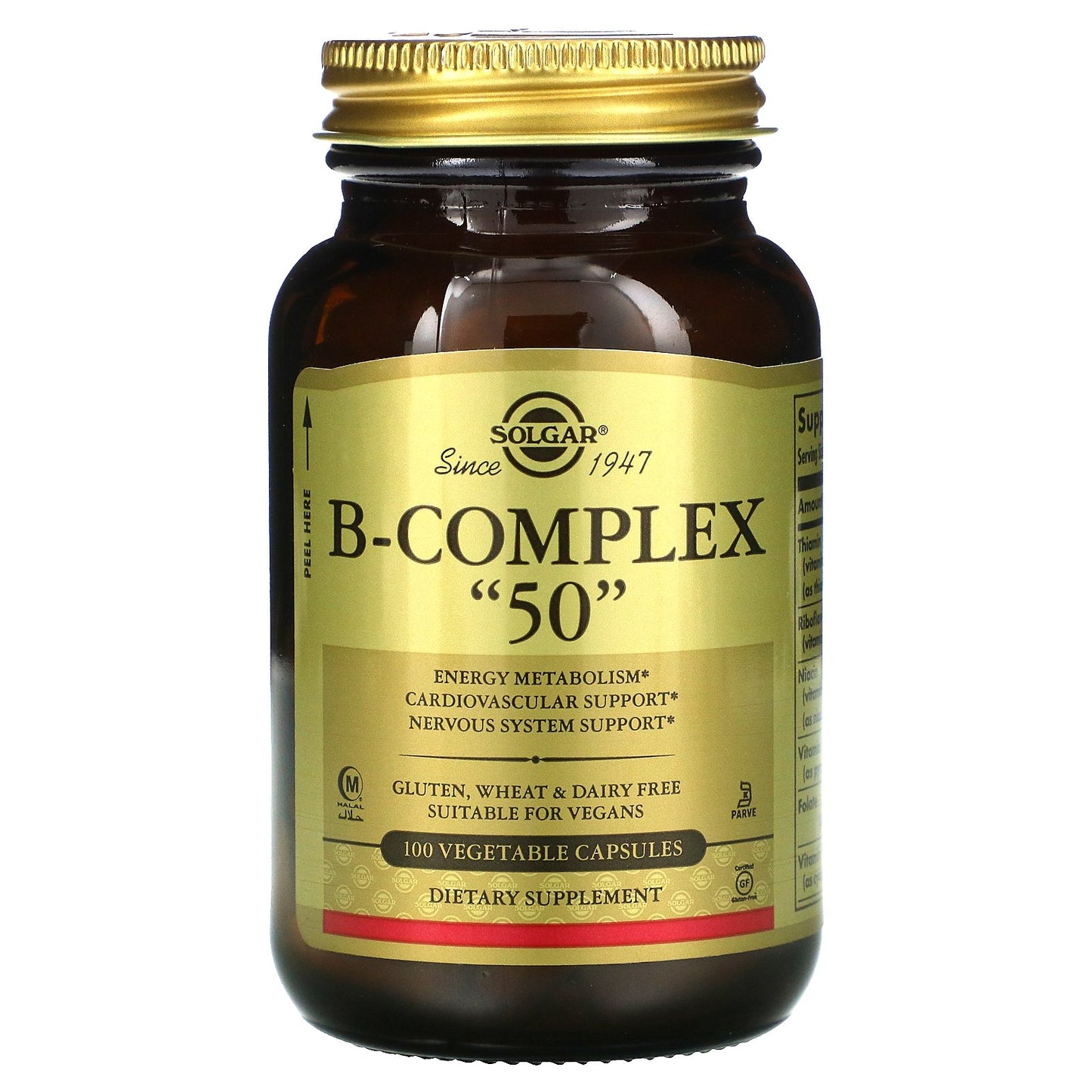 Solgar, B-Complex "50", 100 Vegetable Capsules