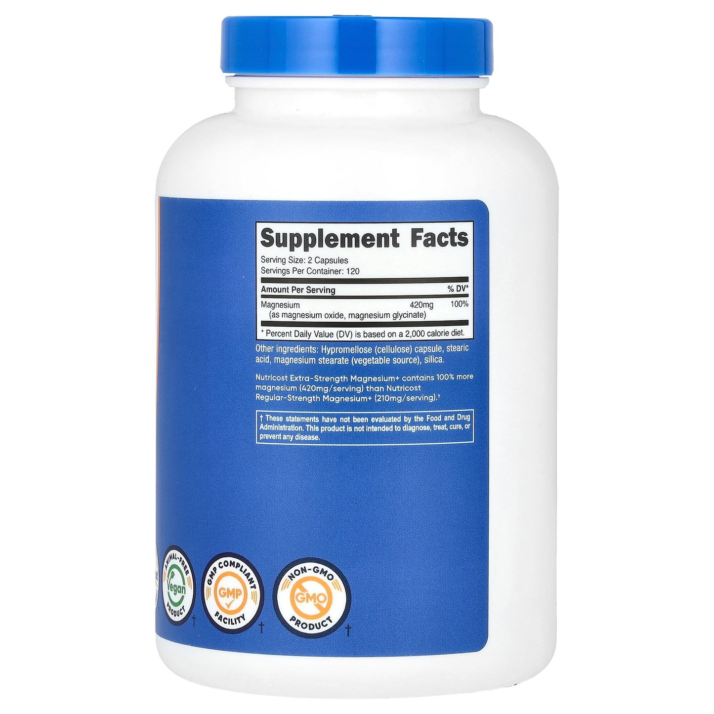 Nutricost, Magnesium+, Extra-Strength, 240 Capsules (210 mg per Capsule)