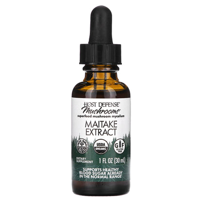 Host Defense, Mushrooms, Maitake Extract, 1 fl oz (30 ml)