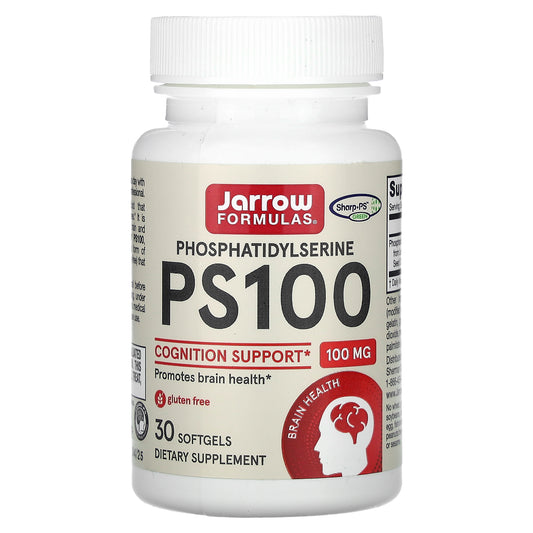 Jarrow Formulas, PS 100, Phosphatidylserine, 100 mg, 30 Softgels