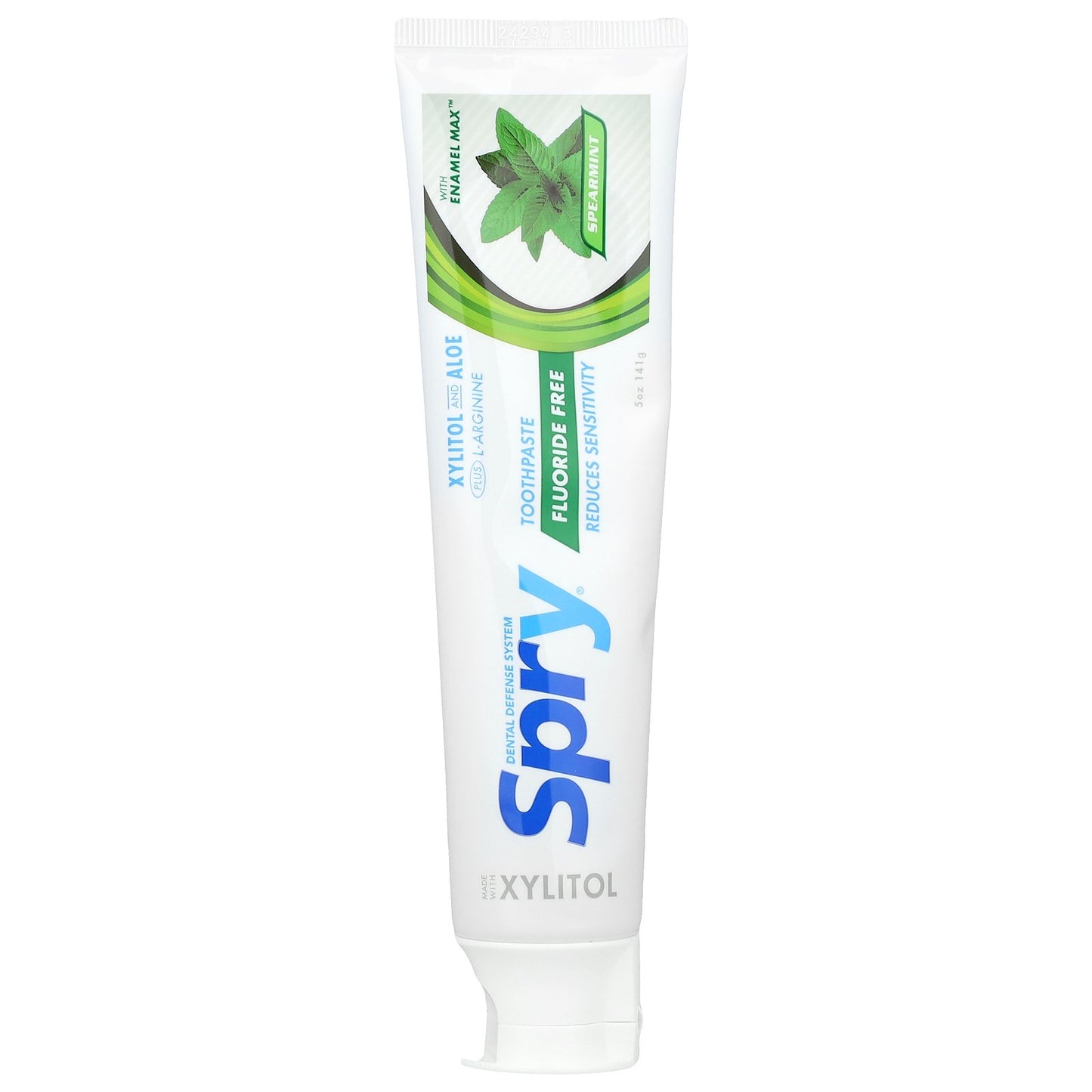 Xlear, Natural Spry, Fluoride Free Toothpaste, Spearmint, 5 oz (141 g)