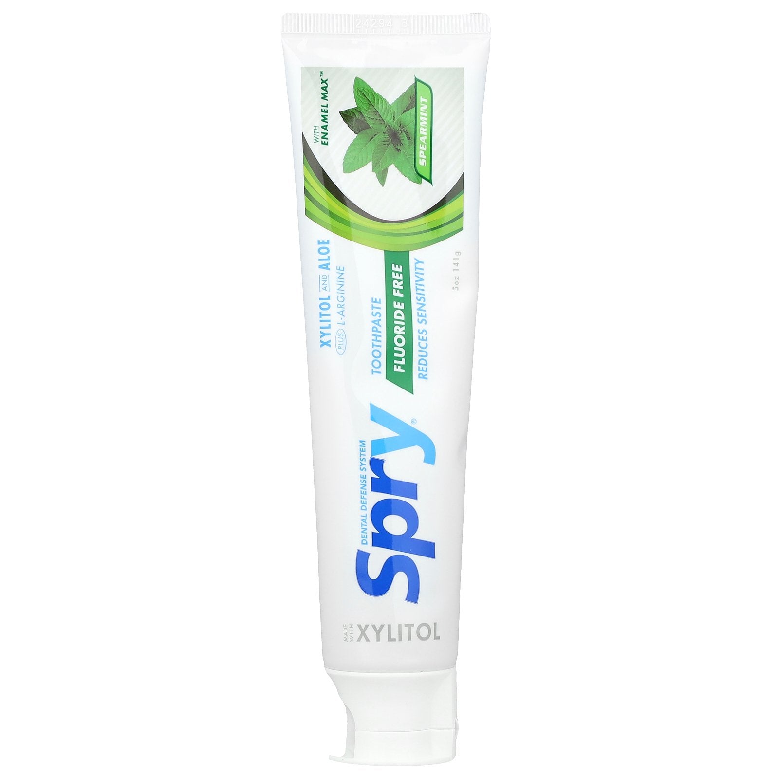 Xlear, Natural Spry, Fluoride Free Toothpaste, Spearmint, 5 oz (141 g)
