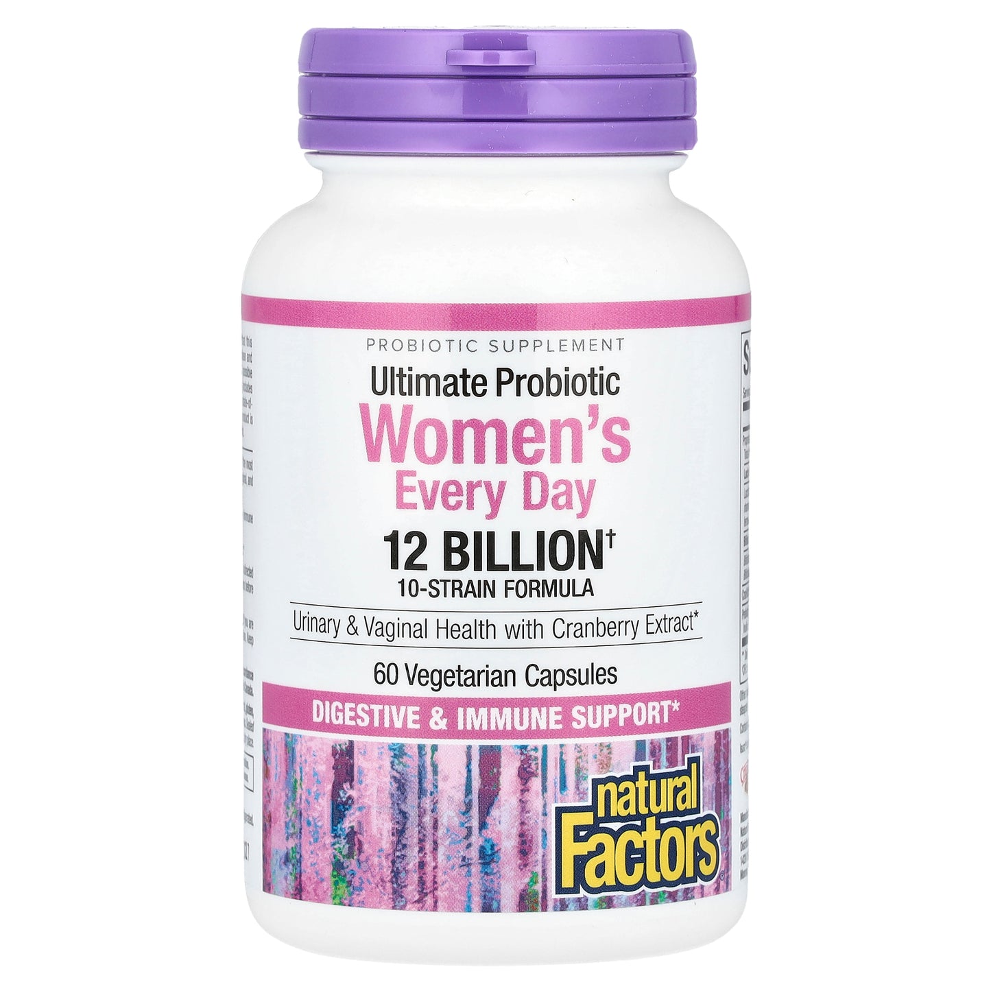 Natural Factors, Ultimate Probiotic Women's Every Day, 12 Billion, 60 Vegetarian Capsules