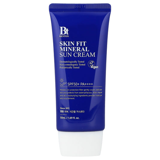 Benton, Skin Fit Mineral Sun Cream, SPF 50+ PA++++, 1.69 fl oz (50 ml)