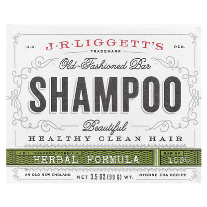 J.R. Liggett's, Old Fashioned Shampoo Bar, Herbal Formula, 3.5 oz (99 g)