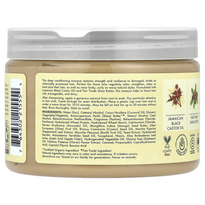 SheaMoisture, Jamaican Black Castor Oil, Strengthen & Restore Treatment Masque, 11.5 oz (326 g)