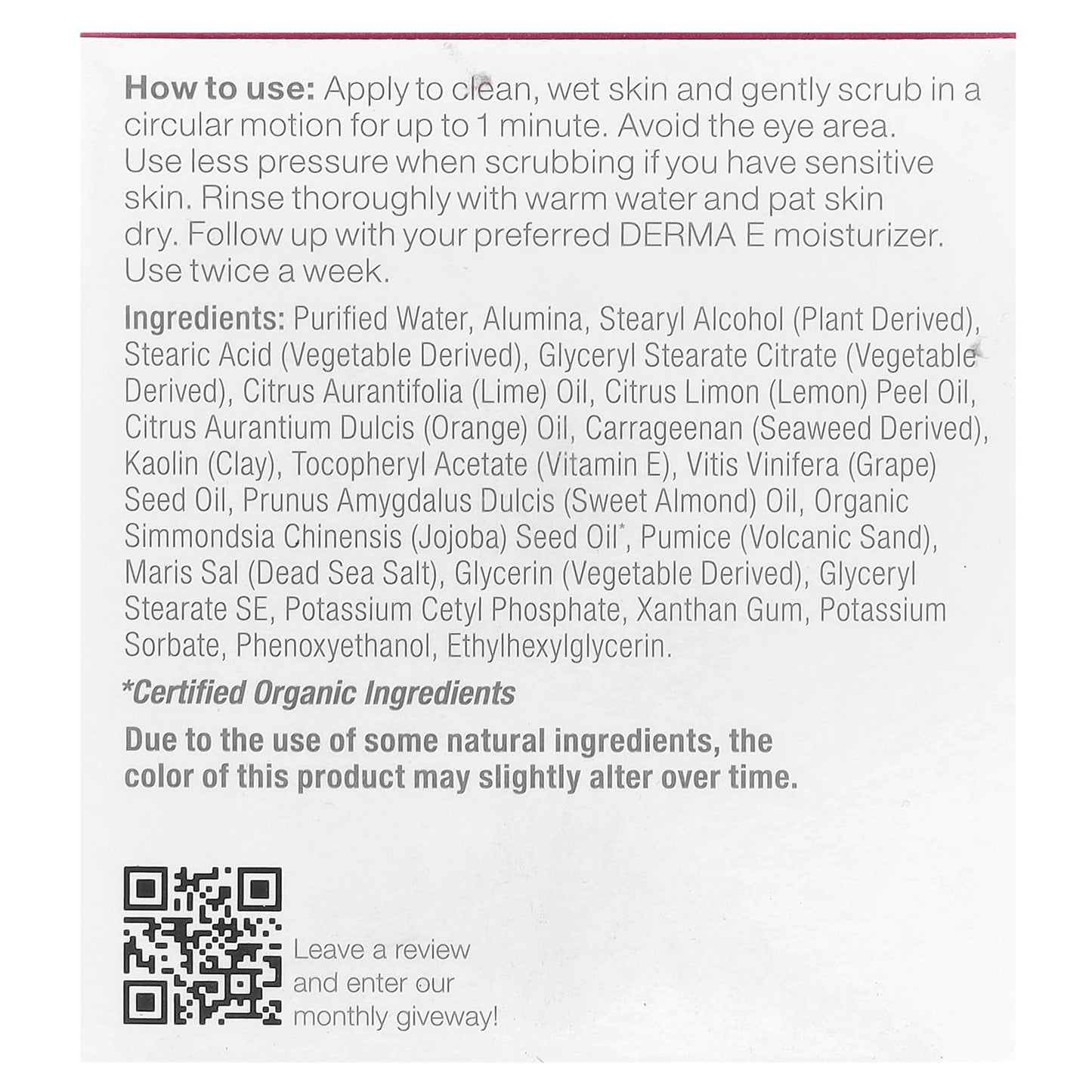 DERMA E, Microdermabrasion Scrub, 2 oz (56 g)