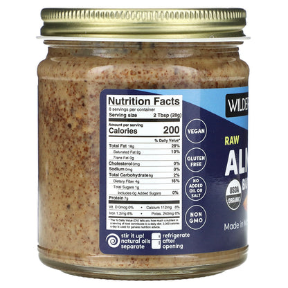 Wilderness Poets, Organic Raw Almond Butter, 8 oz (227 g)