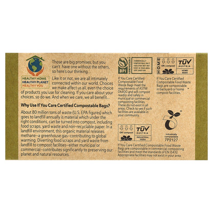 If You Care, Food Waste Bags, 3 Gallon, 30 Bags