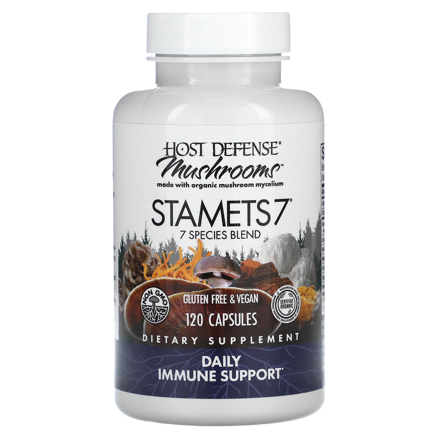 Host Defense, Mushrooms, STAMETS 7, 120 Capsules