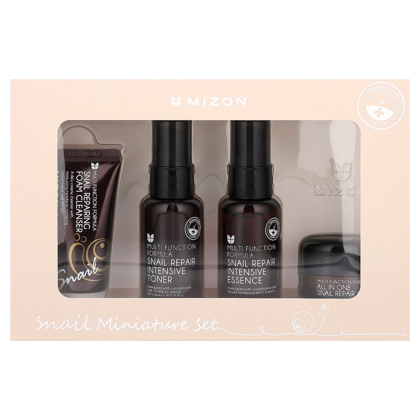 Mizon, Snail Miniature Set, 4 Piece Set