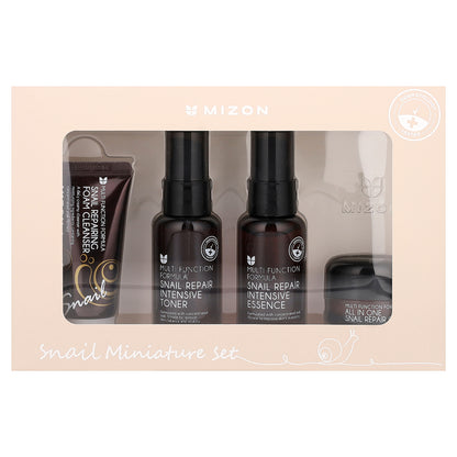Mizon, Snail Miniature Set, 4 Piece Set