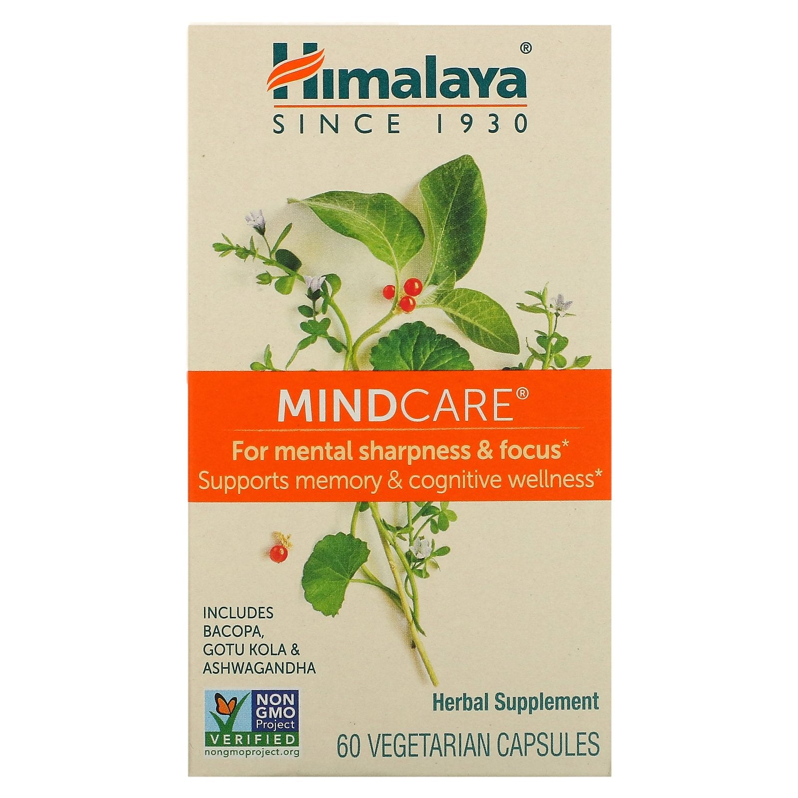 Himalaya, MindCare, 60 Vegetarian Capsules