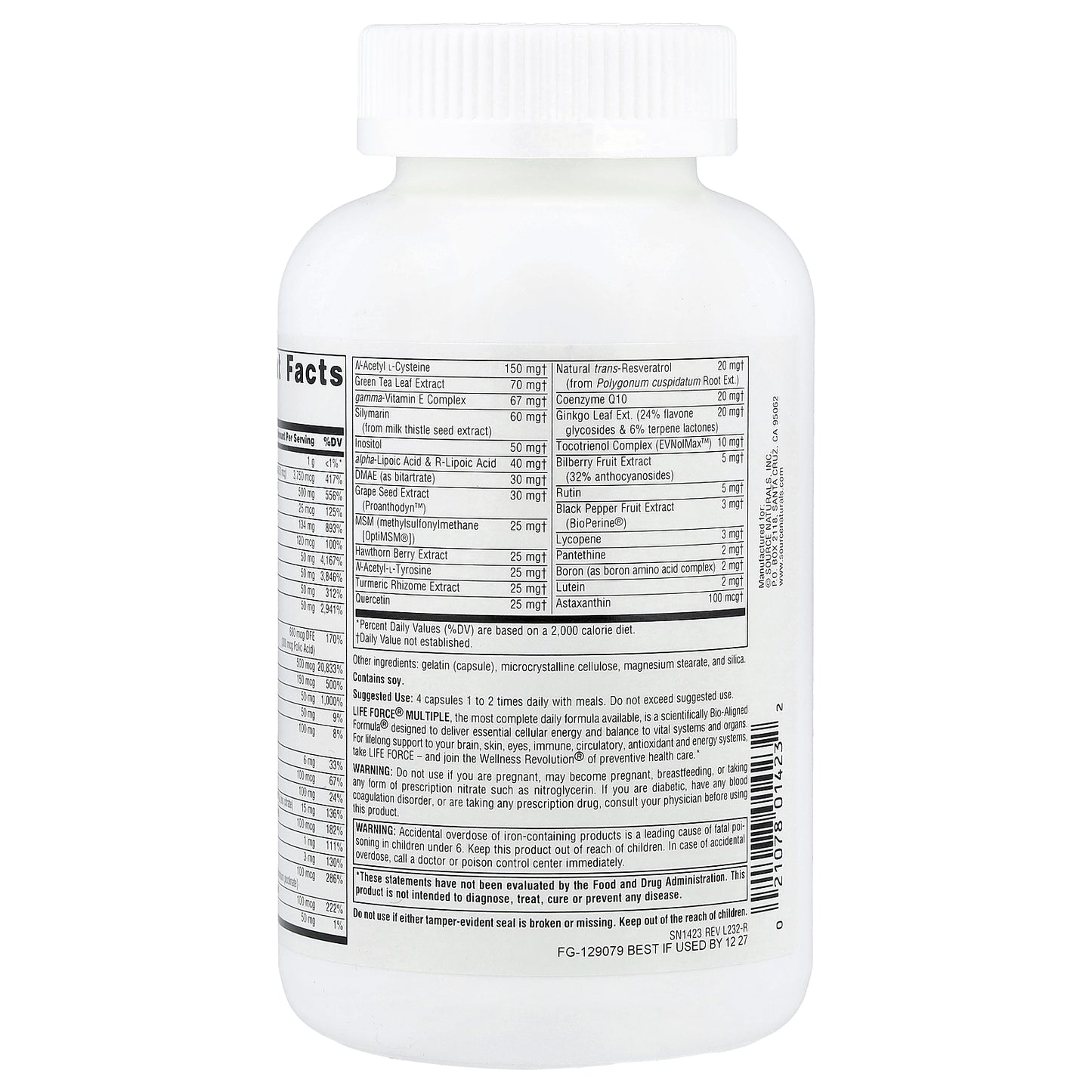 Source Naturals, Life Force® Multiple, 180 Capsules