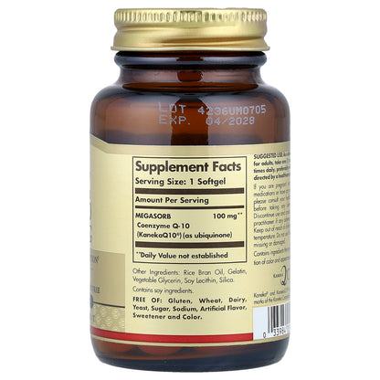 Solgar, Megasorb CoQ-10, 100 mg, 90 Softgels