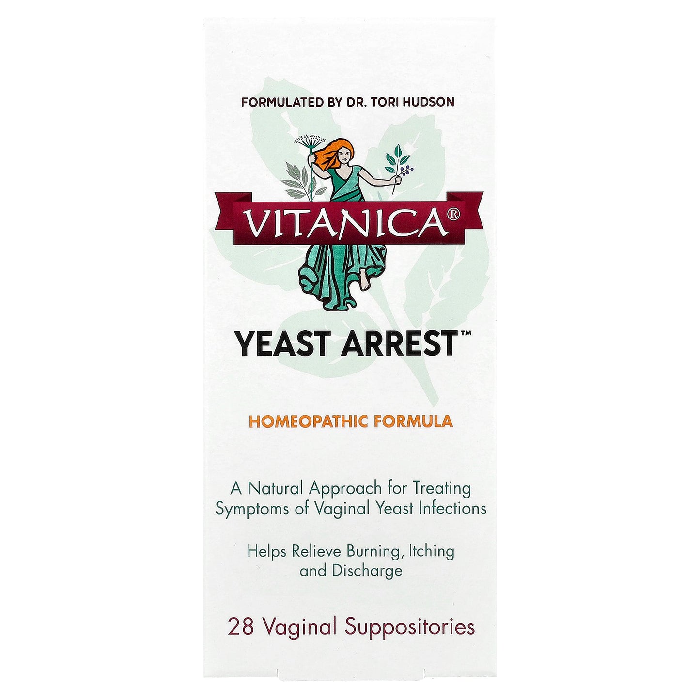 Vitanica, Yeast Arrest™, 28 Vaginal Suppositories
