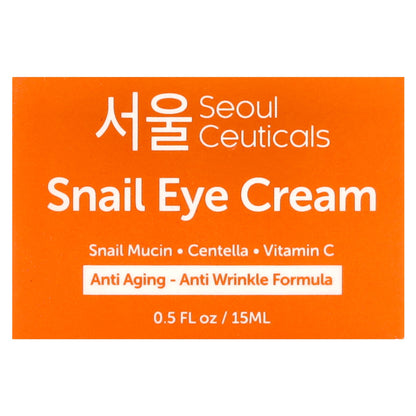 SeoulCeuticals, Snail Eye Cream, 0.5 fl oz (15 ml)