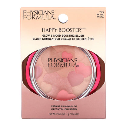 Physicians Formula, Happy Booster, Glow & Mood Boosting Blush, 7324 Natural, 0.24 oz (7 g)