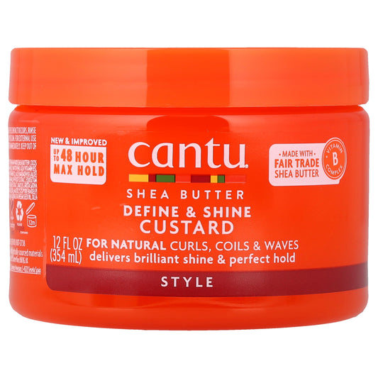 Cantu, Shea Butter, Define & Shine Custard, 12 fl oz (354 ml)