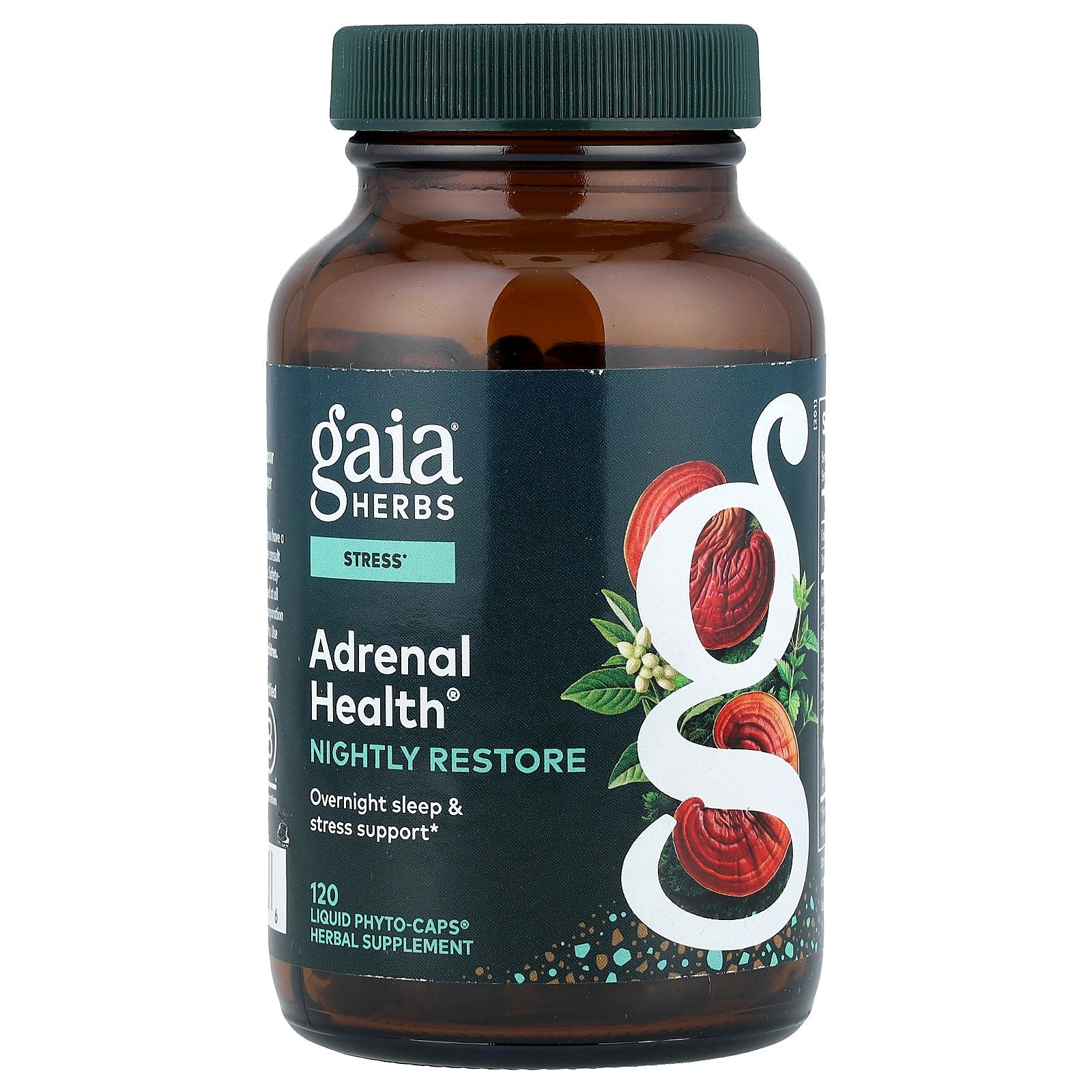 Gaia Herbs, Adrenal Health®, Nightly Restore, 120 Liquid Phyto-Caps®