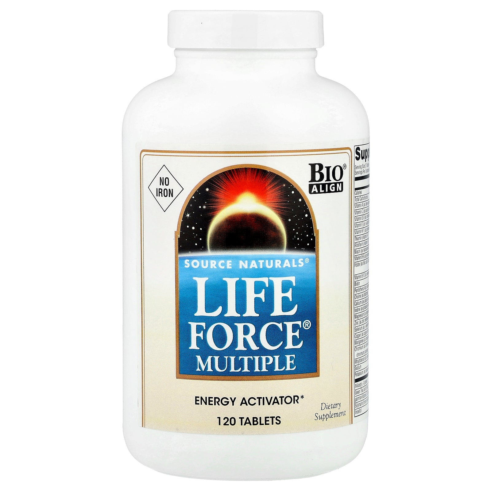 Source Naturals, Life Force Multiple®, No Iron, 120 Tablets