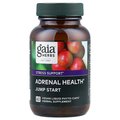 Gaia Herbs, Adrenal Health®, Jump Start, 60 Liquid Phyto-Caps®