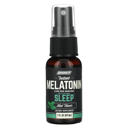 Onnit, Instant Melatonin, Mint, 3 mg, 1 fl oz (29 ml)